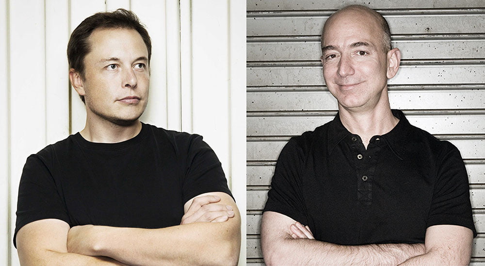 Jeff Bezos and Elon Musk