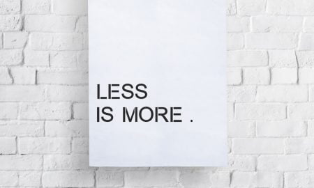 Less is more poster