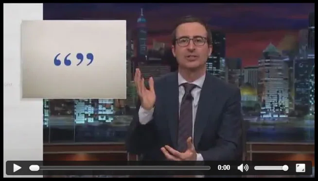 Quotation video clip from last week tonight