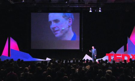 John Zimmer speaking at TEDx Lausanne