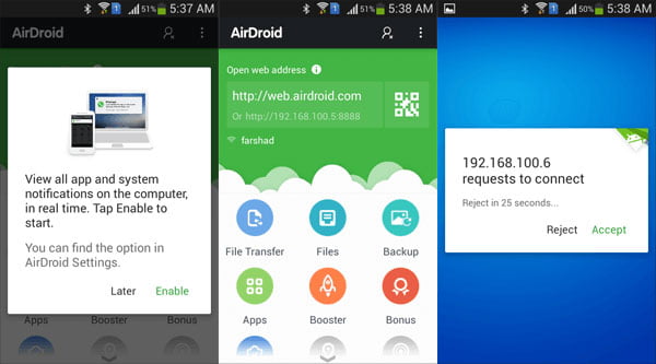 AirDroid screenshot
