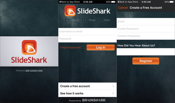 getting started with slideshark
