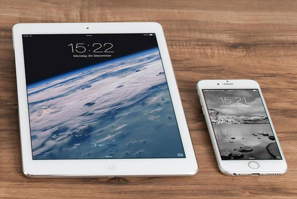 ipad and iphone side by side