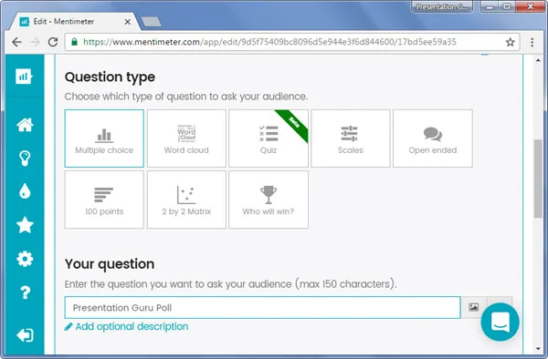 MentiMeter live poll tool