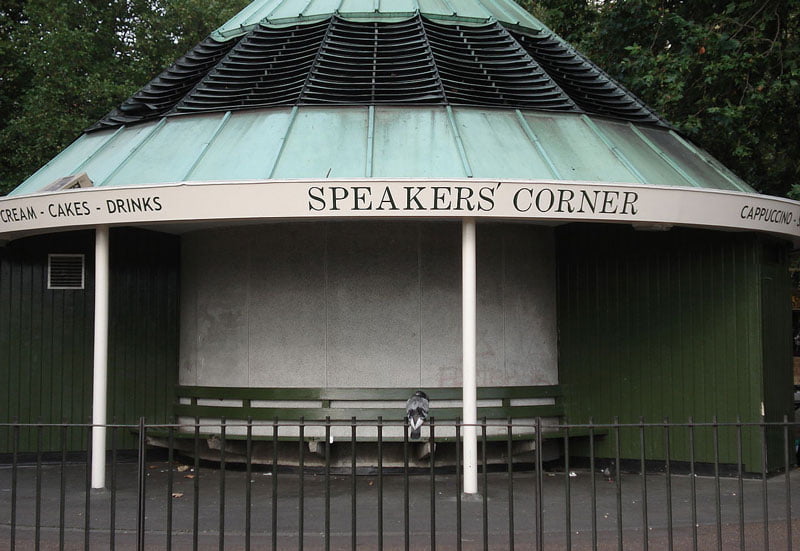 Speakers Corner, London get paid for public speaking
