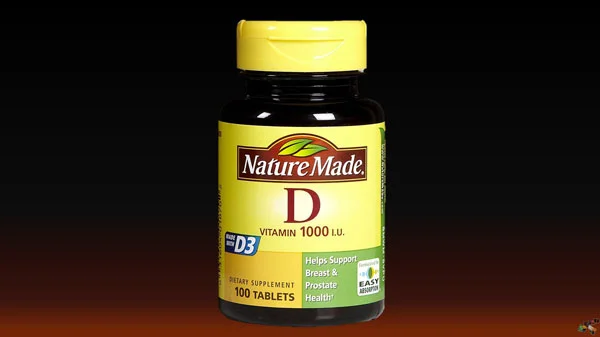 Jar of vitamin d