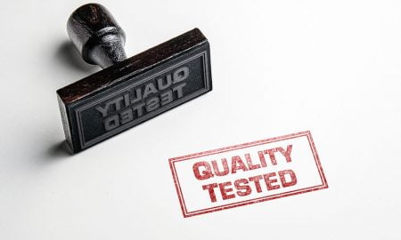 Rubber stamp to guarantee quality