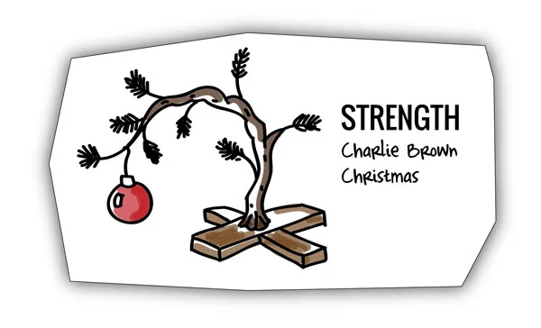 Charlie Brown tree analogy for encouraging achievement