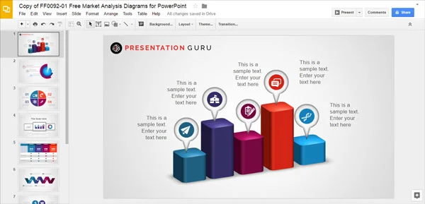 Slide model free templates