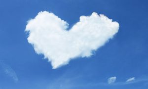 heart-shaped cloud