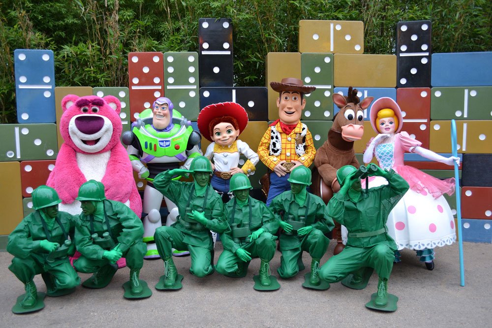 Pixar animation Toy Story character line-up