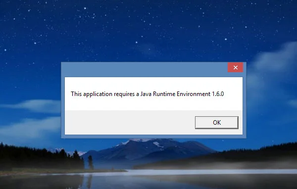 INstall java screenshot