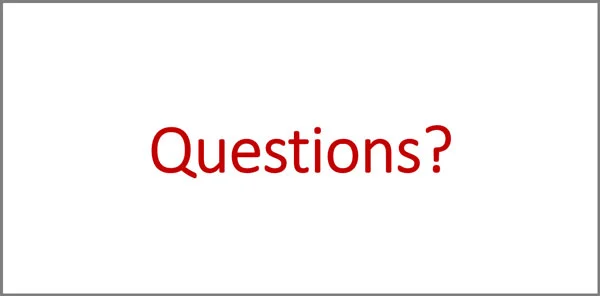 what is the last slide in a powerpoint presentation Questions slide at end of presentation