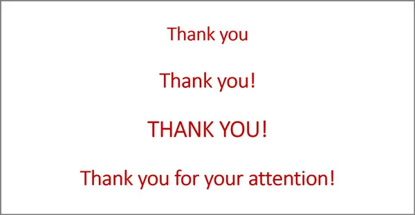 example of final thank you slide in presentation