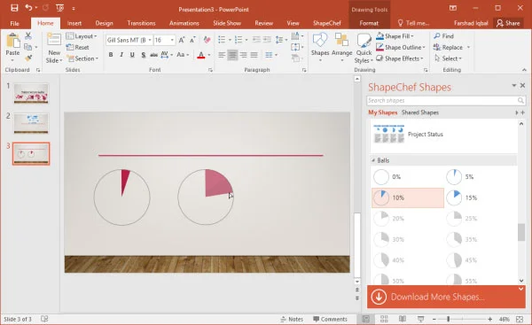 edit charts and diagrams with shapechef