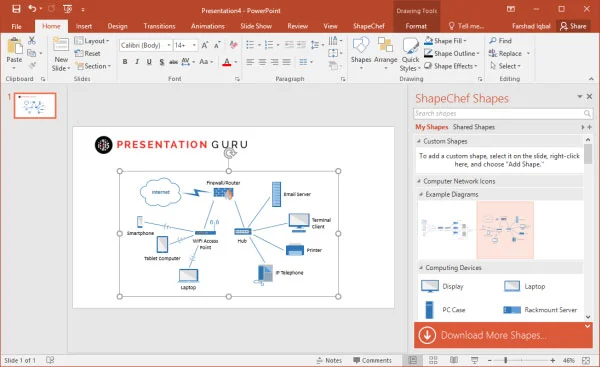 edit diagrams with shapechef