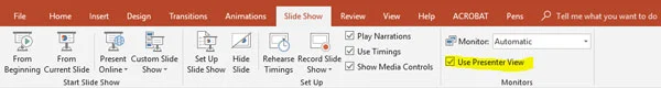 powerpoint presenter view