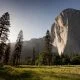 El Capitan rock face in Yosemite Park