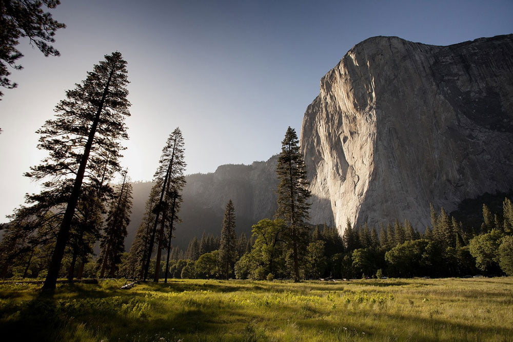 El Capitan rock face in Yosemite Park