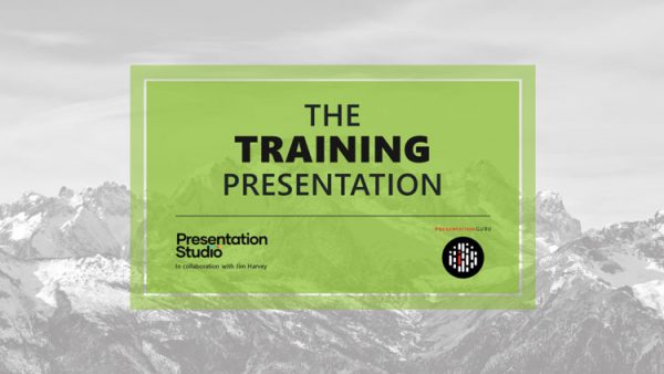 PowerPoint template for a training presentation