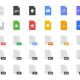 icons of all the different file types