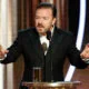 Ricky Gervais speaking at the Golden Globes 2020