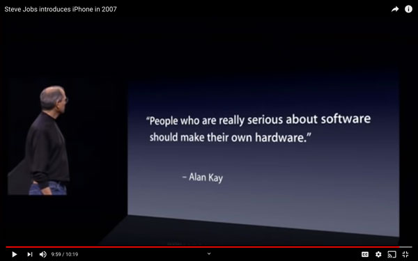 example of text only slide at Steve jobs iphone launch